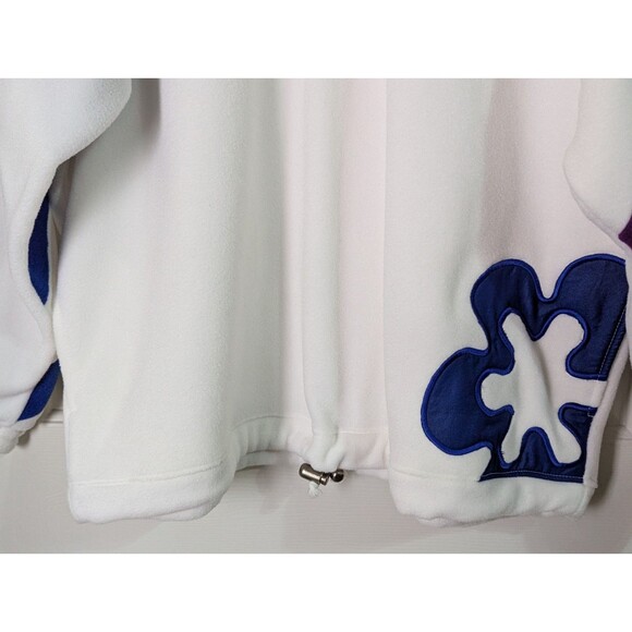 NWT Rare VTG FILA Italian Ski Team Fleece Pullover Womens 14 White Embroidered - Picture 3 of 16